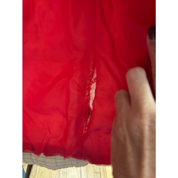 Vintage Men's Alpine Ski Tan Red Vest Size L - Picture 3 of 3